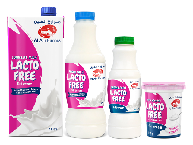 Al Ain Farms Lactose Free Dairy Range